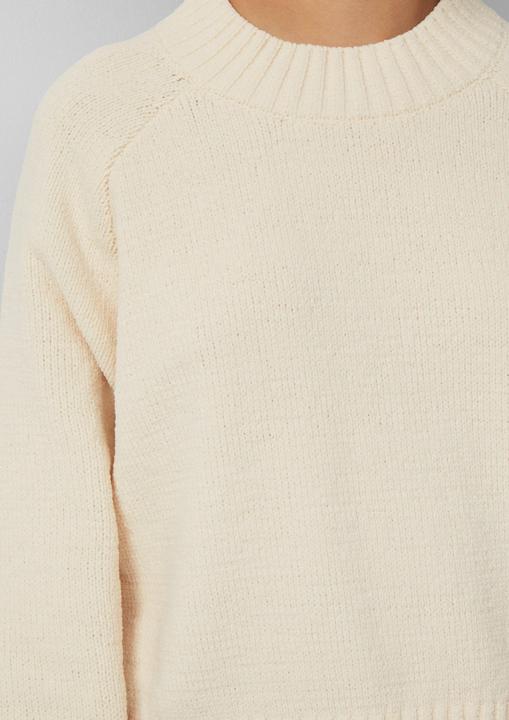 Produktbild s.Oliver Strickpullover Loose Fit Strickpullover mit Stehkragen aus Chenille-Garn (146, 152)