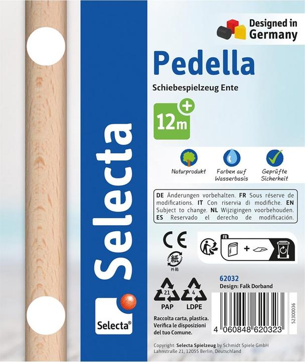 Produktbild Selecta Spielzeug Schiebefigur Pedella