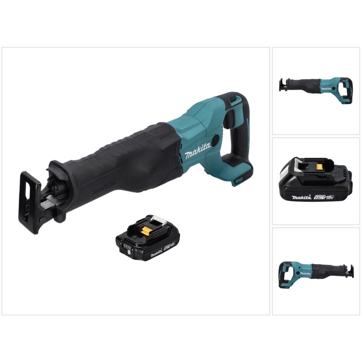 Makita, Säbelsäge, DJR 186 A1 Akku Reciprosäge Säbelsäge 18 V + 1x Akku 2,0 Ah - ohne Ladegerät