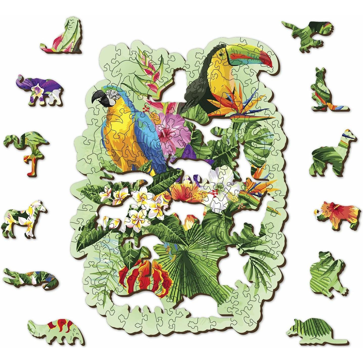 Thumbnail - WoodenCity Tropical Birds M (160 Teile)