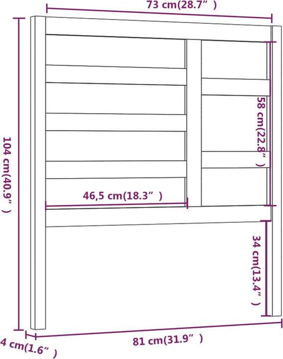 Immagine prodotto VidaXL Edan (81 x 4 x 104 cm)