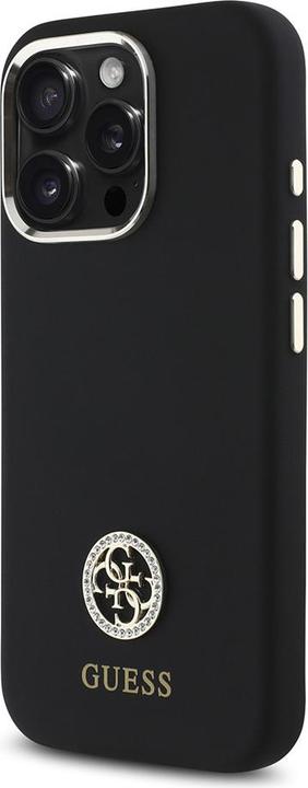 Immagine prodotto Guess GUHCP16LM4DGPK Custodia rigida iPhone 16 Pro 6.3" in silicone Logo Strass 4G (Apple iPhone 16 Pro)
