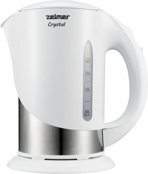 Zelmer Crystal kettle ZCK7630W white (1.70 l)