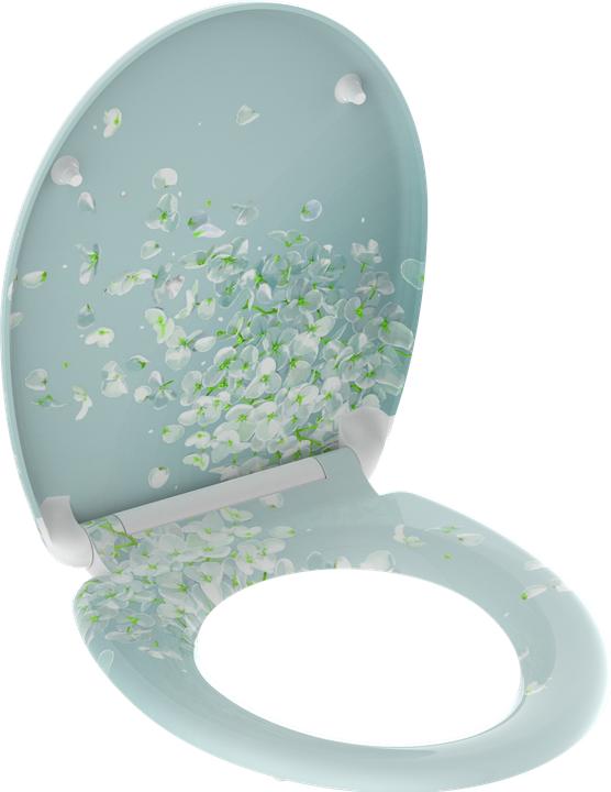 Image du produit Schütte Abattant WC Siège WC Duroplast FLOWER IN THE WIND Abaissement automatique Fermeture rapide 82381