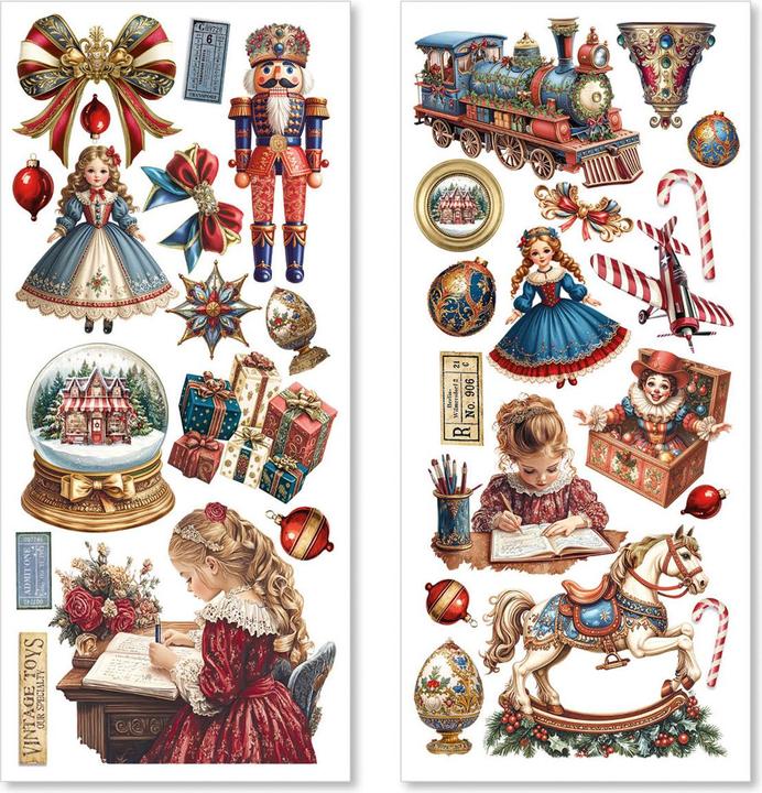 Actual product image Ciao Bella Art Stickers "Toy Shop", 12 x 26 cm, 5 Blatt (5 Sticker)