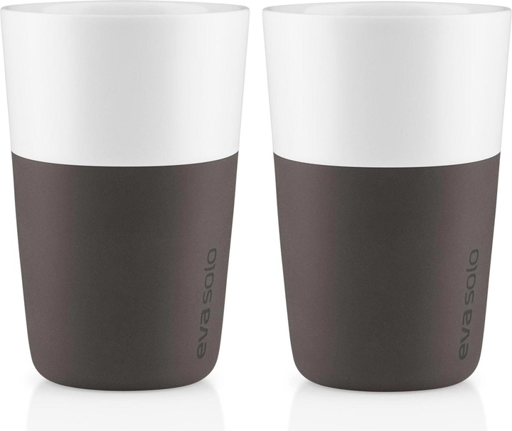 Eva Solo Latte Macchiato Mug 360 ml, 2 pieces, Brown/White (360 ml, 2 x)