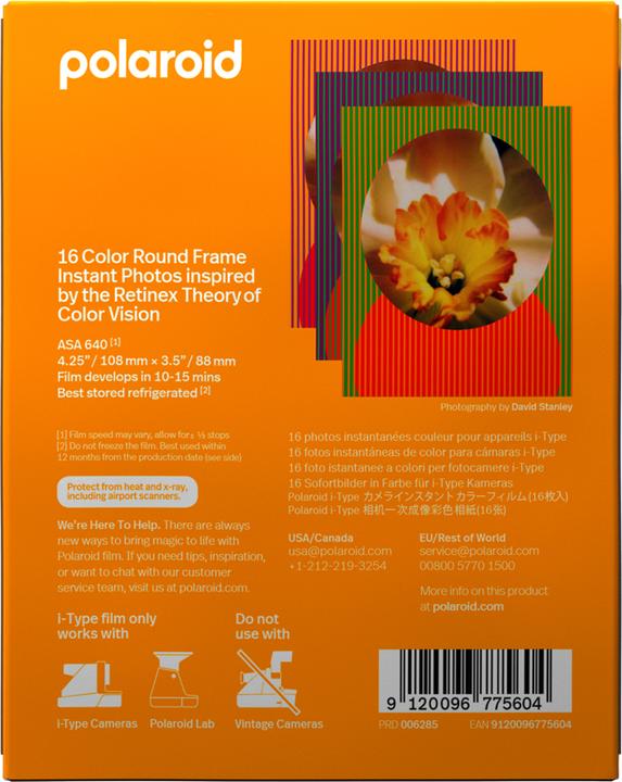 Produktbild Polaroid i-Type Color Film RoundFrame Retinex 2x8
