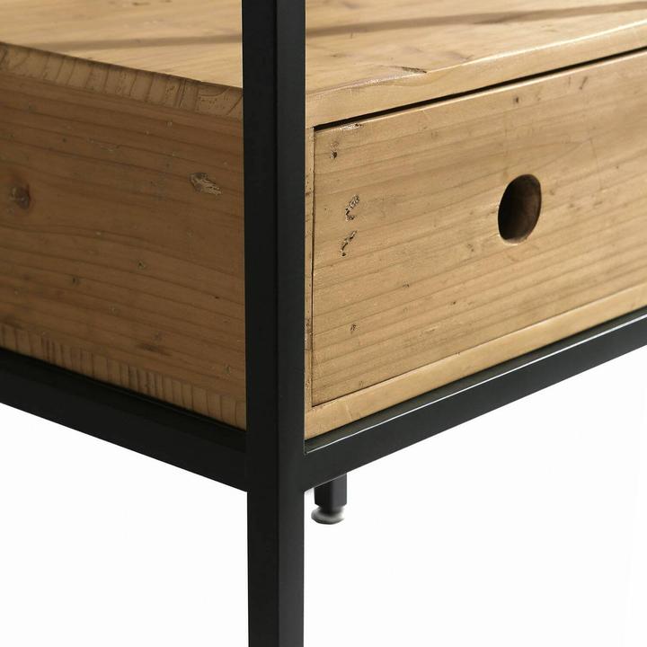 Actual product image Loberon Washbasin Maeva black/white/brown