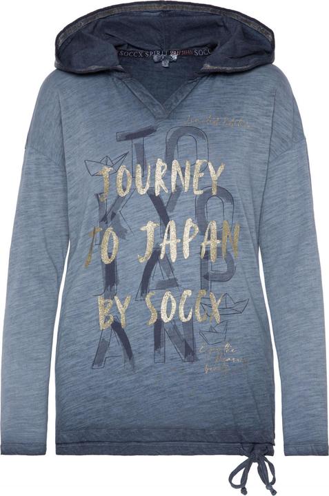 Produktbild Soccx Langarmshirt Konnichiwa Longsleeve mit Kapuze (S)