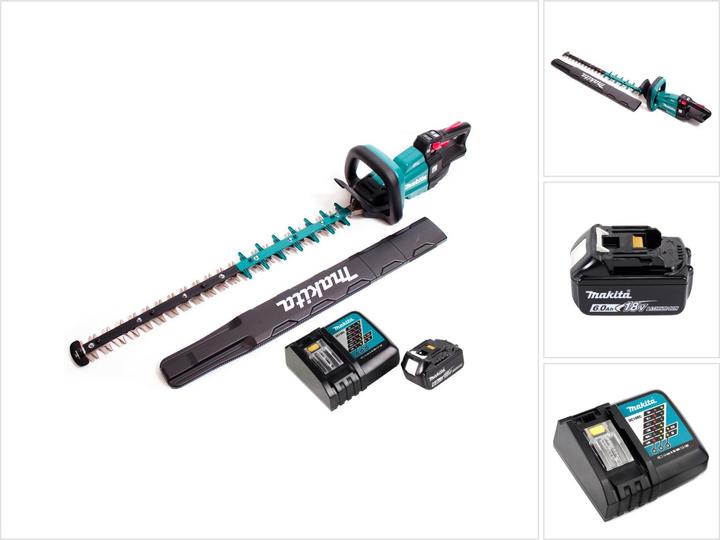 Produktbild Makita DUH 751 RG1 Akku Heckenschere 18V 75 cm Brushless + 1x Akku 6,0Ah + Ladegerät (Akkubetrieb)