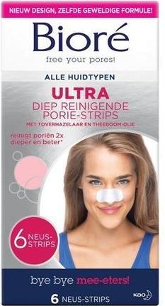 Actual product image Biore 6 Ultra-Cleansing Pore Strips (Facial cleansing wipes)