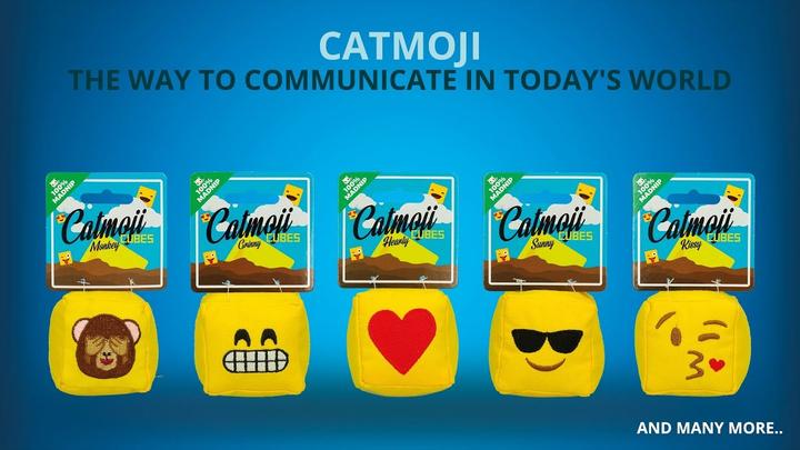 Actual product image Catmoji Emoji Cat Spooky (mit MadNip) (Plush toy cat)