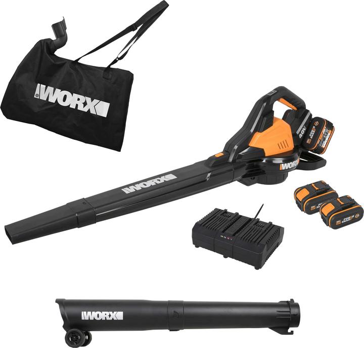 Produktbild Worx WG583E.9 (Akkubetrieb, Laubbläser, Laubsauger, Laubsauger-& bläser)