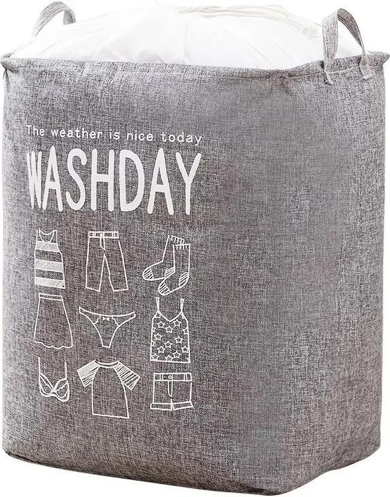 Produktbild ASMI Modischer Wäschekorb Grau (75 l)