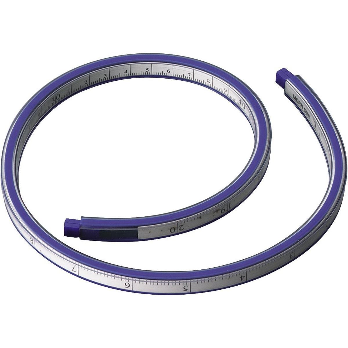 Alco, Lineal, Kurvenlineal 60 cm blau (600 mm)