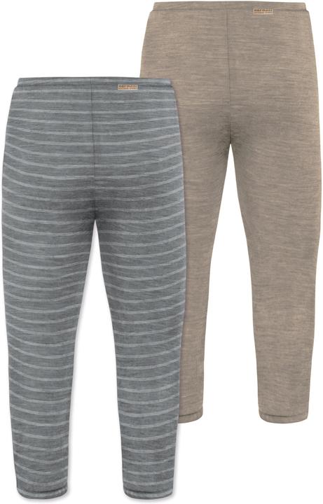 Produktbild Normani 2er Pack Baby Merino Unterhose mit Füssen - 9539 (92)
