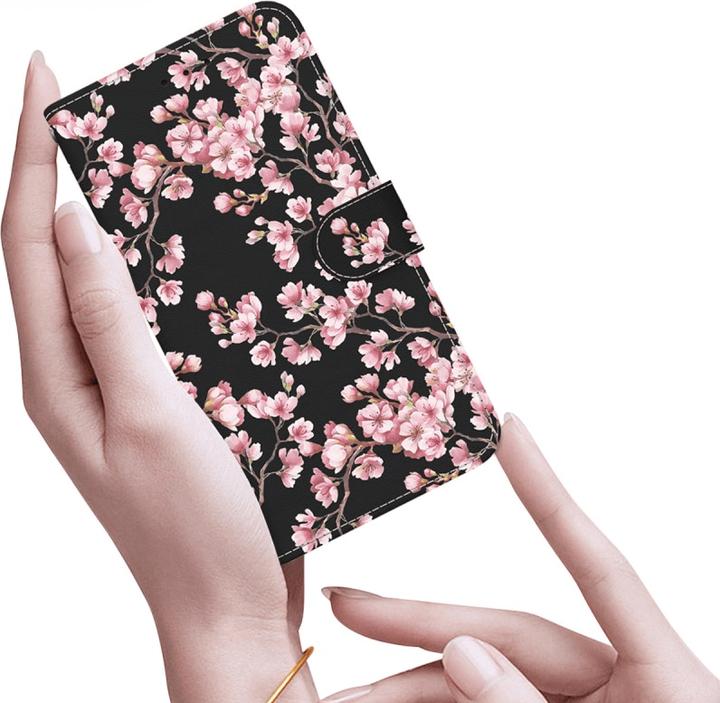 Actual product image Cover-Discount Galaxy S25 - Tasche Hülle mit Blüten Motiv (Samsung Galaxy S25)