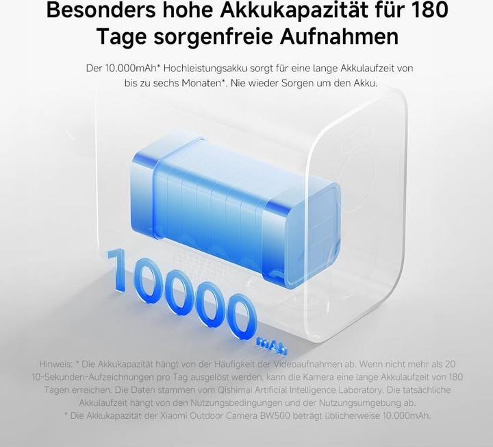 Immagine prodotto Xiaomi Telecamera per esterni BW500, BHR8301GL (2560 x 1440 Pixels)