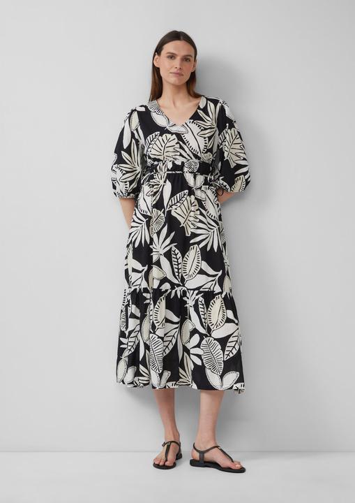 Actual product image S.Oliver Kleid Maxikleid aus Baumwolle mit Binde-Details (44)