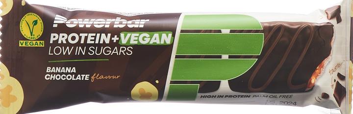 Produktbild Powerbar Protein+Vegan Riegel Banana Chocolate 42 g (Banana Chocolate, 2 Stk., 42 g)