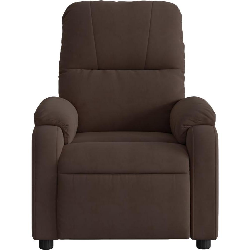 Thumbnail - VidaXL, Massageliege + Massagesessel, Massagesessel Braun Mikrofasergewebe,Farbe: Braun,Material