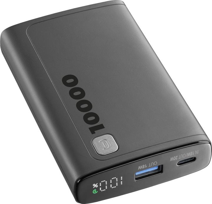 Actual product image Cellularline CELLULAR L& CLL PB DISPLAY 10000 BK (10000 mAh, 20 W)