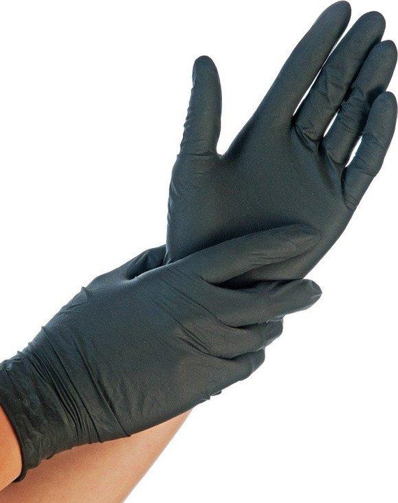 Immagine prodotto Comair Guanti monouso in nitrile nero taglia L (L)
