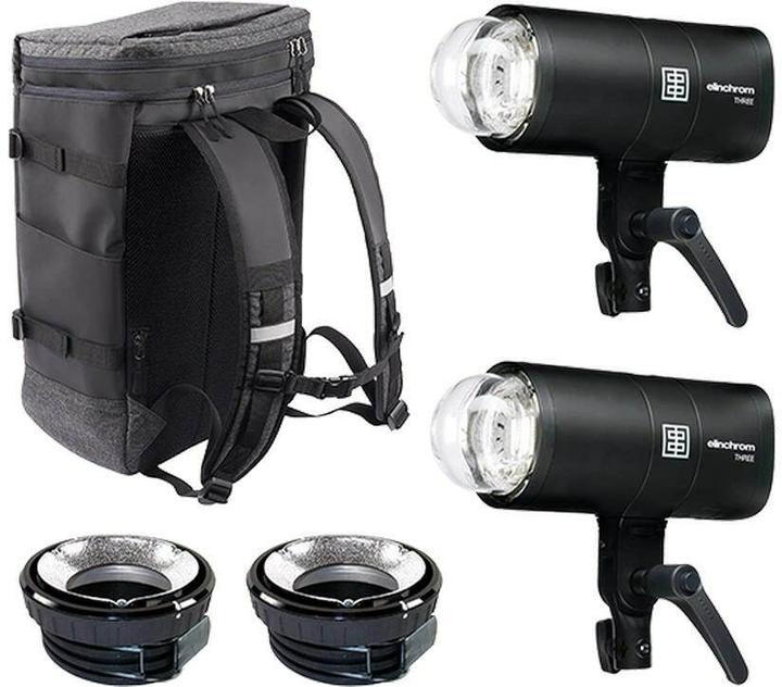 Elinchrom THREE Off Camera Flash DUAL Kit (261 W, Set)