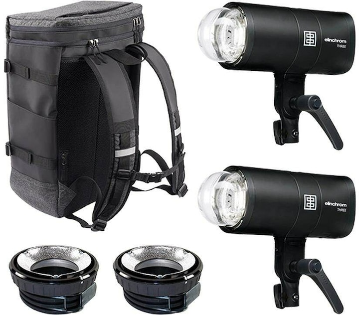 Elinchrom Kit DUAL di tre flash off camera (261 W, Set)