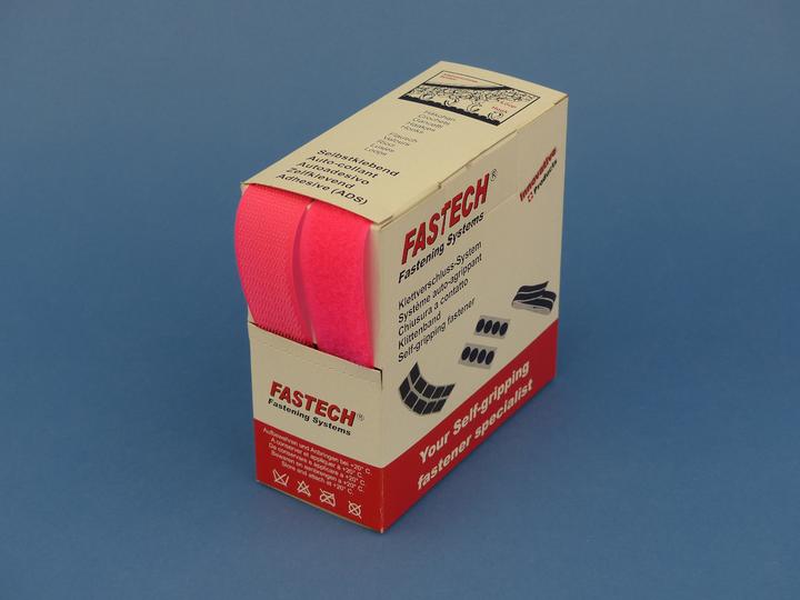 Produktbild Fastech Klettband-Box Neonpink (25 mm)