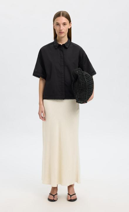 Actual product image Selected Slfviva-Lena Hw Ankle Skirt Noos (42)