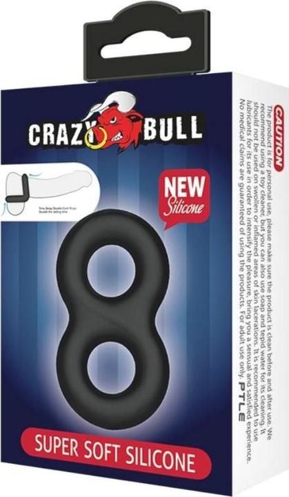 Image du produit Crazy Bull Double Anneau En Silicone Super Doux 2 (1.90 cm)