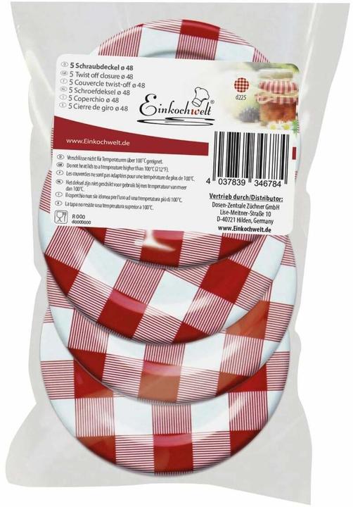 Image du produit Einkochwelt Couvercle de remplacement (5 pcs)