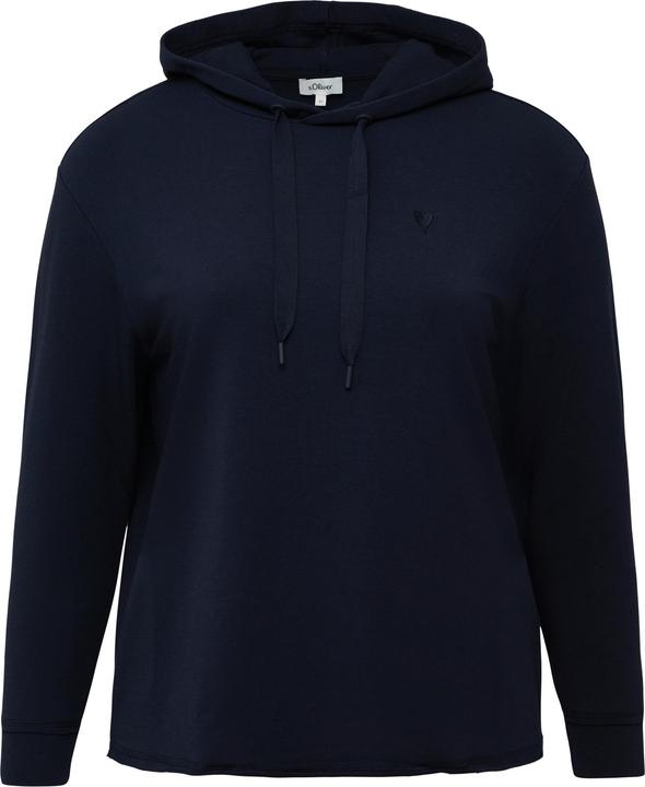 Produktbild S.Oliver Sweatshirt Weiches Kapuzen-Sweat mit Herz-Stickerei (44)