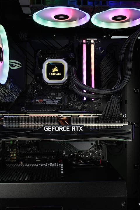 Produktbild Mifcom Spectrum RTX2080Ti Core i9 Ultimate (Intel Core i9-9900K, 32 GB, 1000 GB, GeForce RTX 2080 Ti)