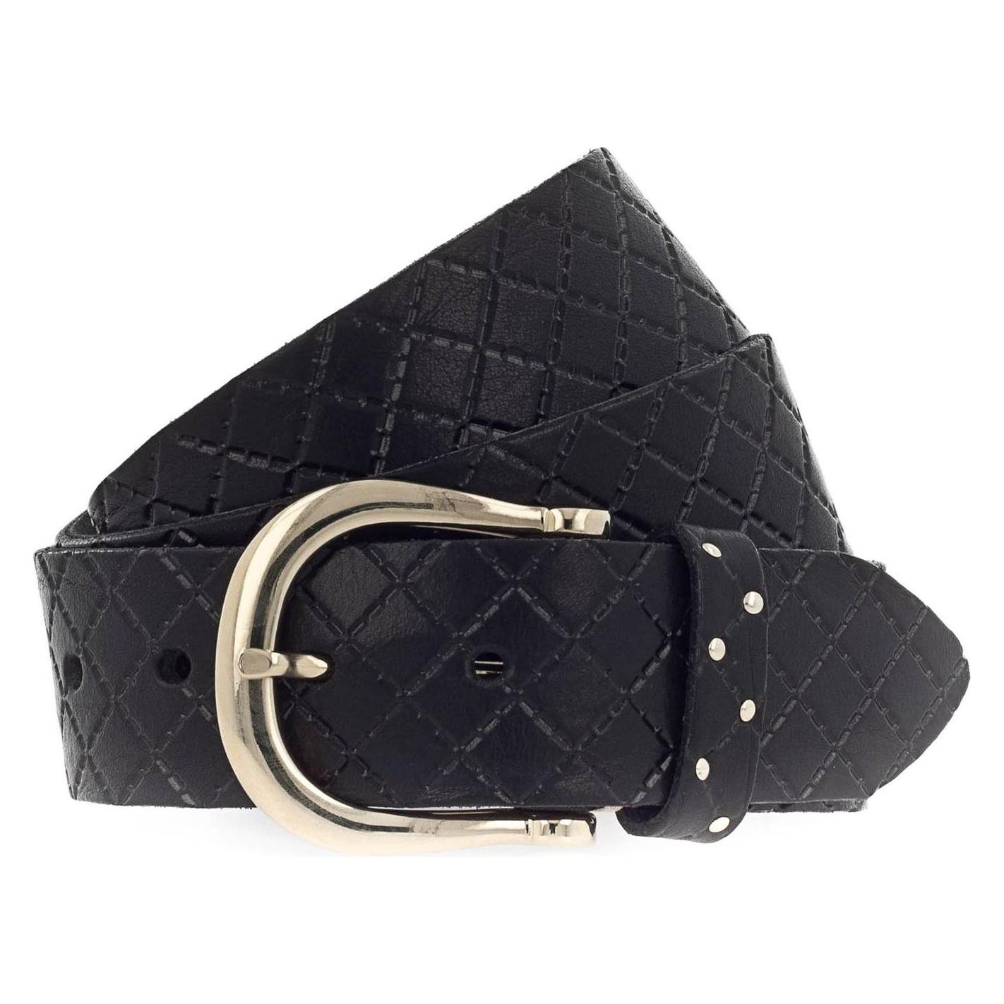 B.Belt, Damen, Gürtel, Liana Gold Belt, Schwarz