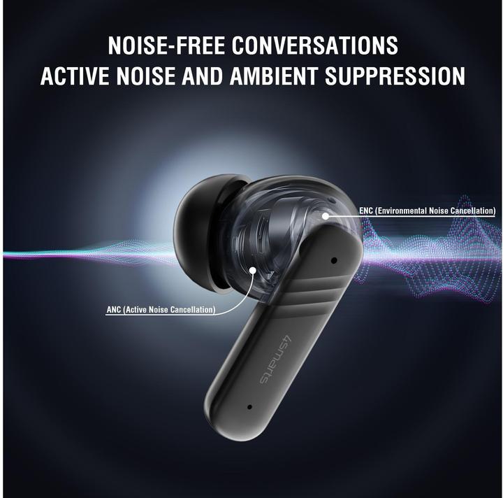 Actual product image 4smarts True Wireless In-Ear-Kopfhörer SkyBuds Screen Pro ANC (ANC, 5 h, Wireless)