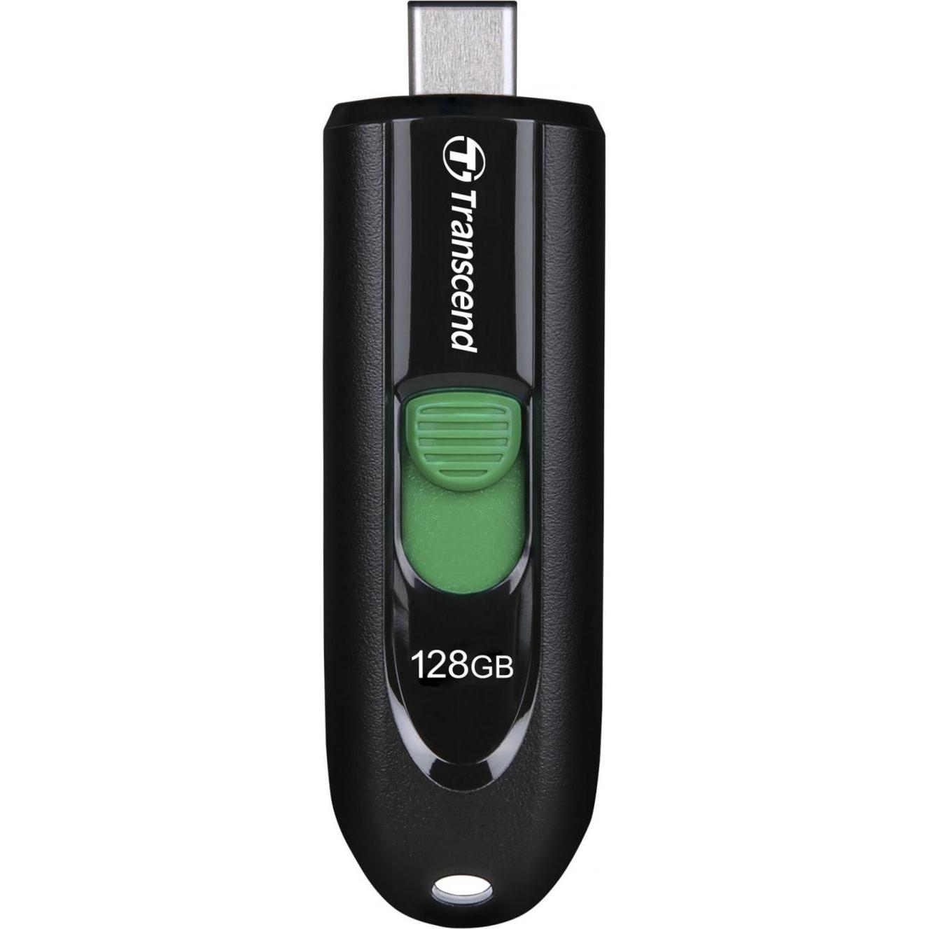 Transcend JetFlash 790C (128 GB, USB-C, USB 3.1), USB Stick, Schwarz