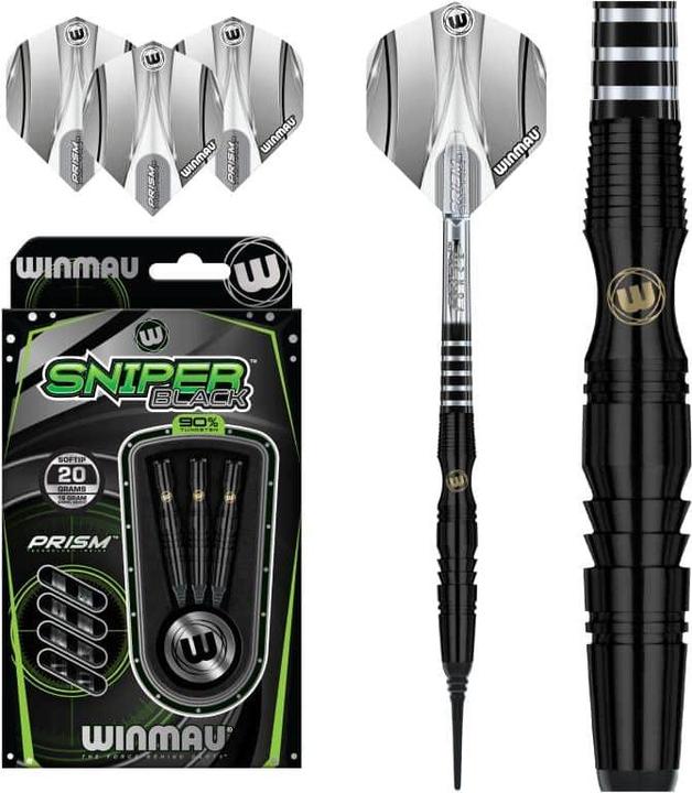 Actual product image Winmau Sniper Black Softtip (20 g)
