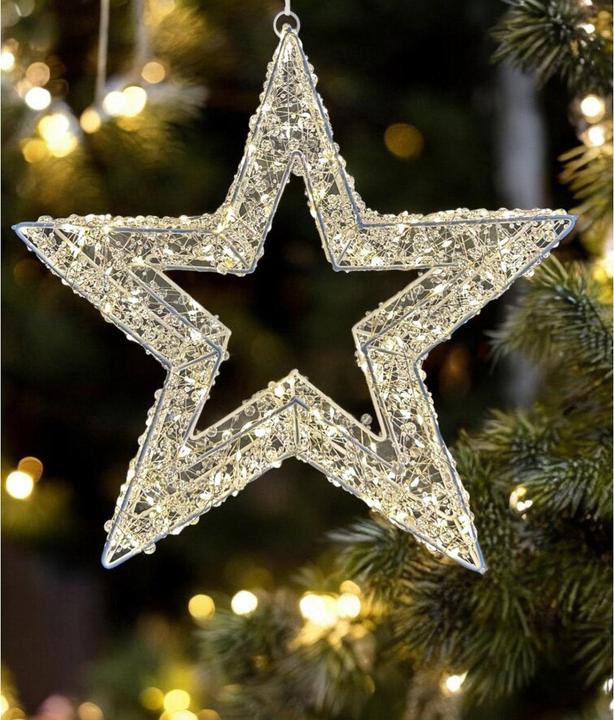 Image du produit Dameco LED Stern Weiss Outdoor, 8 cm x 38 cm x 38 cm