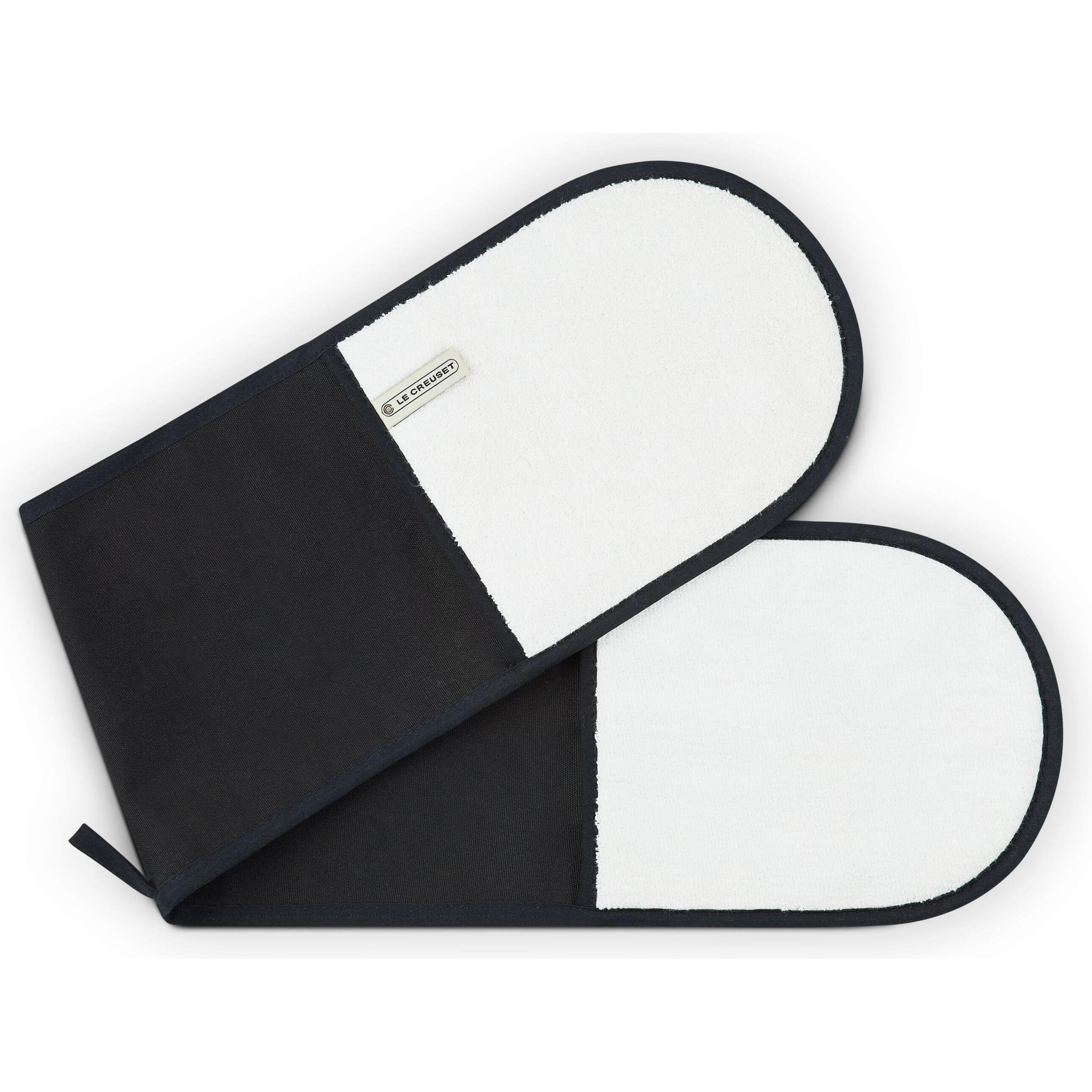 Le Creuset Doppelhandschuh, Backhandschuhe + Topflappen, Schwarz