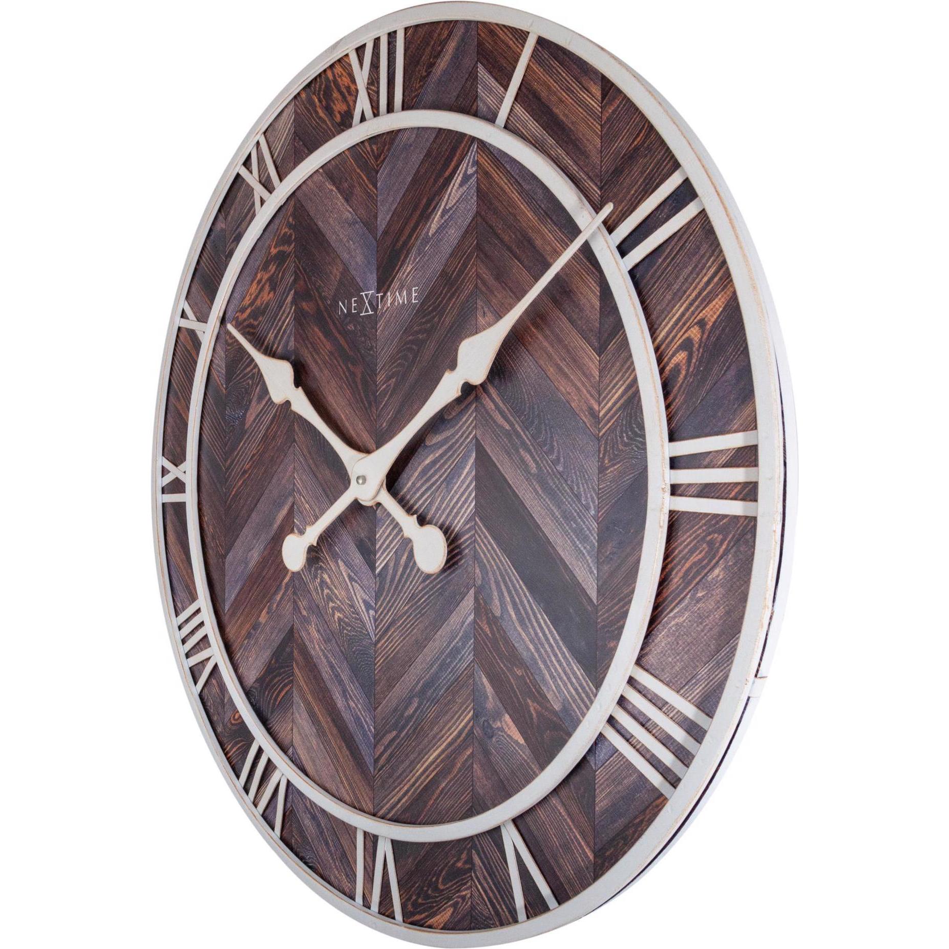 Thumbnail - Nextime, Wanduhr, Wanduhr Roman Vintage Ø 58 cm Hellbraun (58 cm)