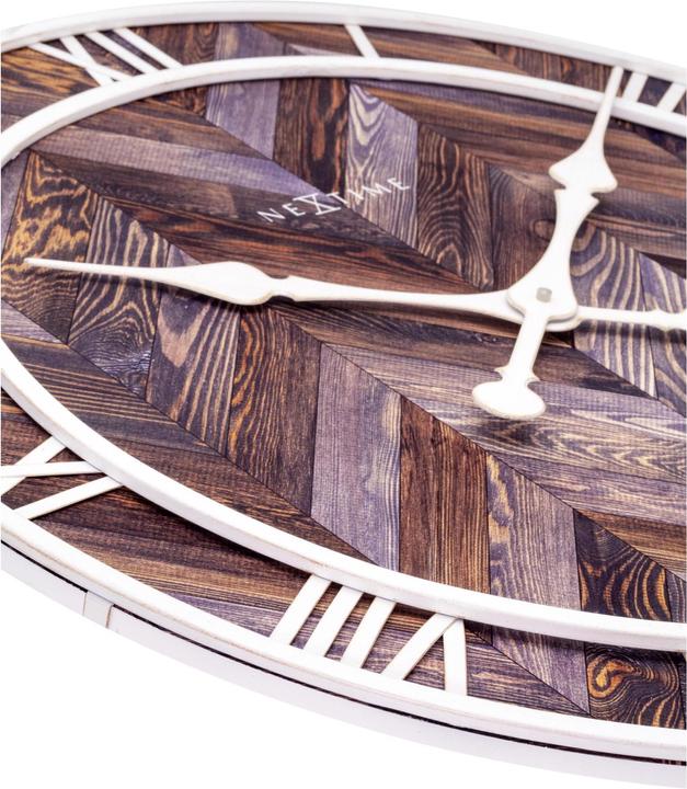 Produktbild Nextime Wanduhr Roman Vintage Ø 58 cm Hellbraun (58 cm)