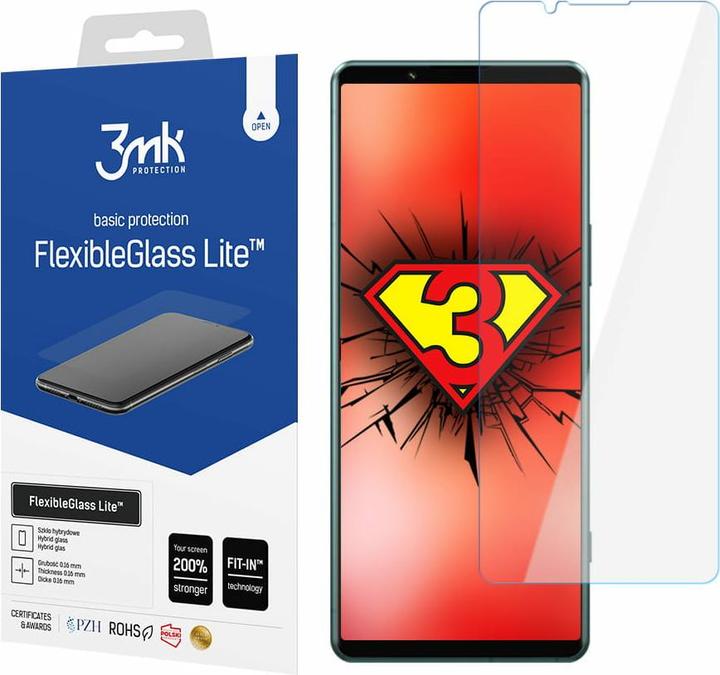 Produktbild 3MK FlexibleGlass Lite Sony Xperia 5 IV Szklo Hybrydowe Lite (1 Stück, Sony Xperia 5 IV)