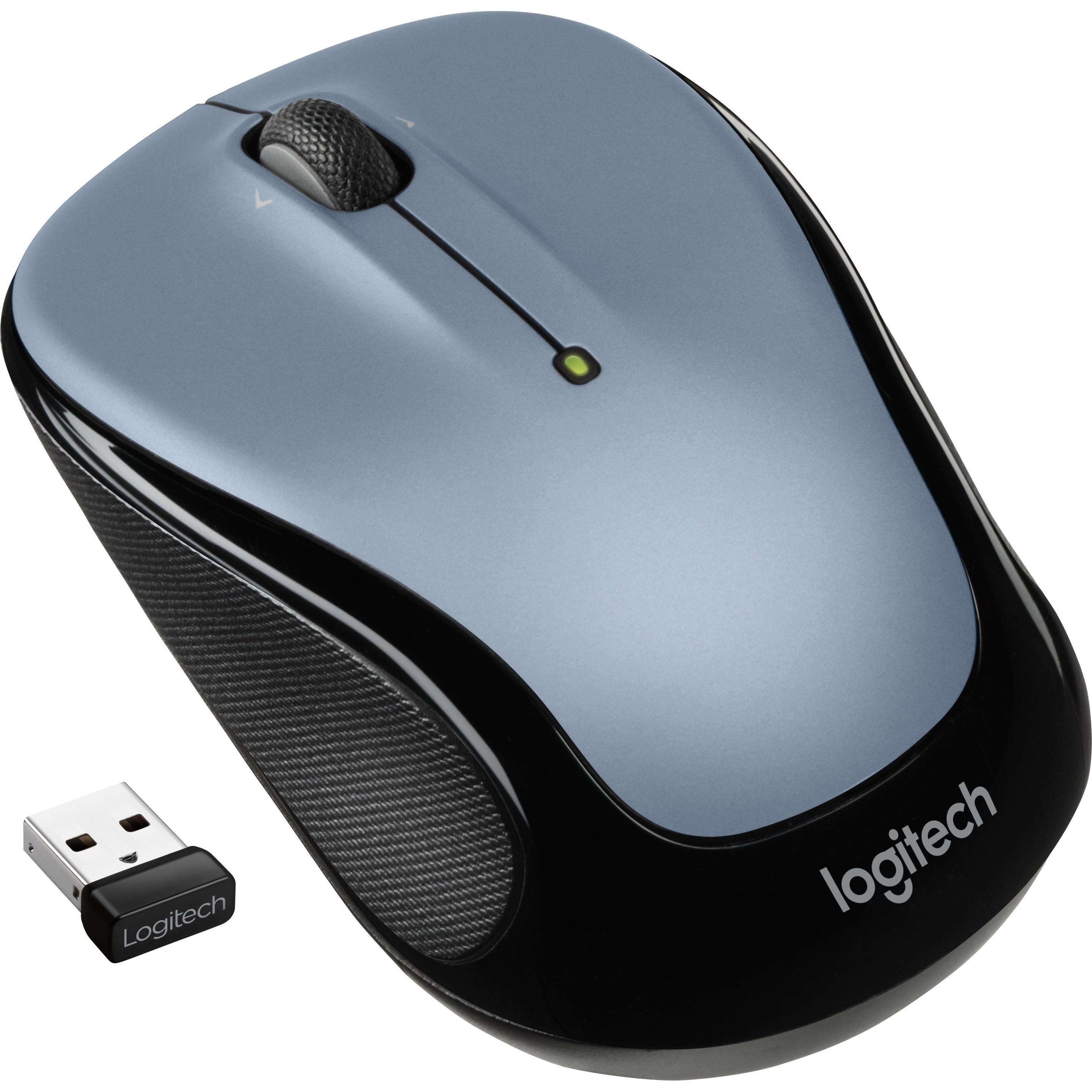Logitech M325s (Kabellos), Maus, Silber, Schwarz