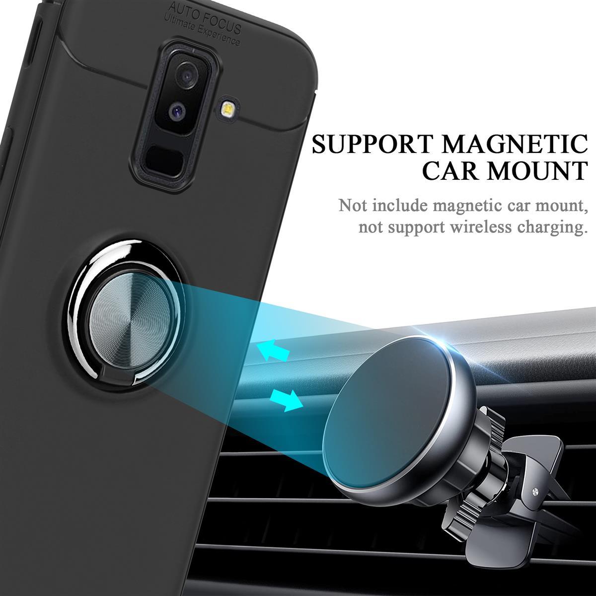 Thumbnail - Cadorabo TPU Auto Fokus Cover (Samsung Galaxy A6+), Smartphone Hülle, Schwarz
