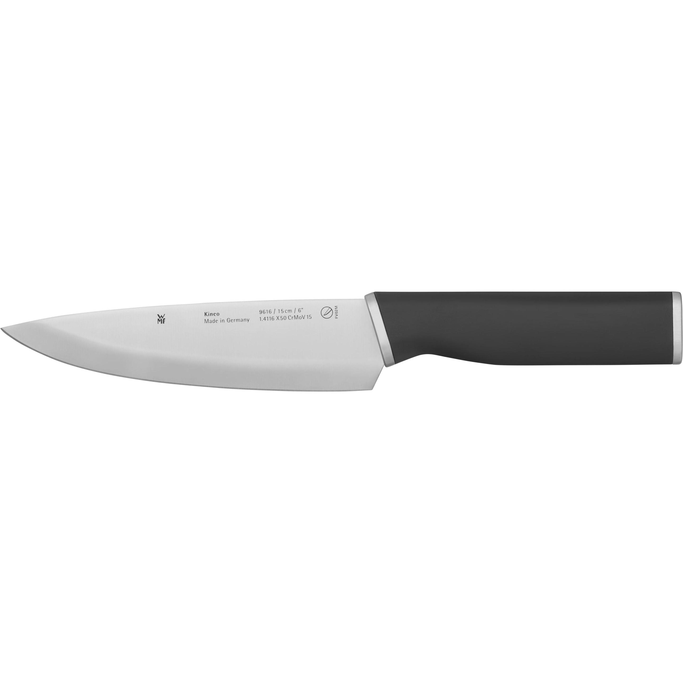 WMF Kochmesser stahlgrau, Küchenmesser, Silber, Schwarz