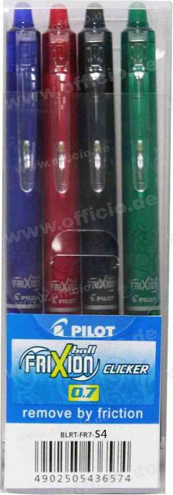 Produktbild Pilot FriXion Clicker Set à 4 Stück (Mehrfarbig)