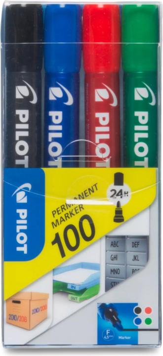 Produktbild Pilot Permanent-Marker 100 (4 x)