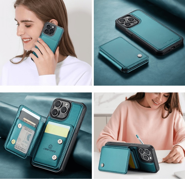 Produktbild Cover-Discount iPhone 16 Pro Max - 2-in-1 Backcover mit Kreditkarten-Etui (Apple iPhone 16 Pro Max)